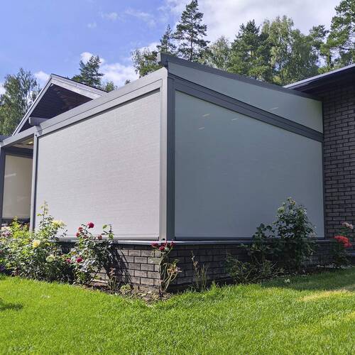 Пергола тентовая Decolife Project Light + Вертикальные системы Zip 100, г. Москва